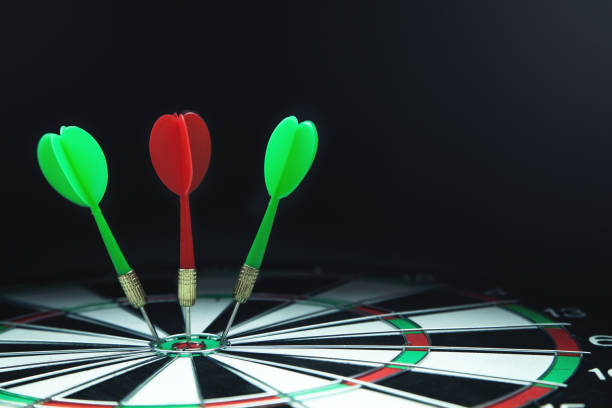 istock Dartboard with arrows. Marketing, Target, Success concept 1097710368