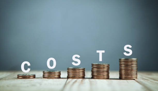 istock Word Costs with coins. Business concept 1097710448