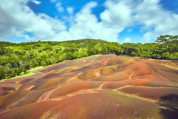 istock Chamarel seven coloured earths on Mauritius island 1097712368