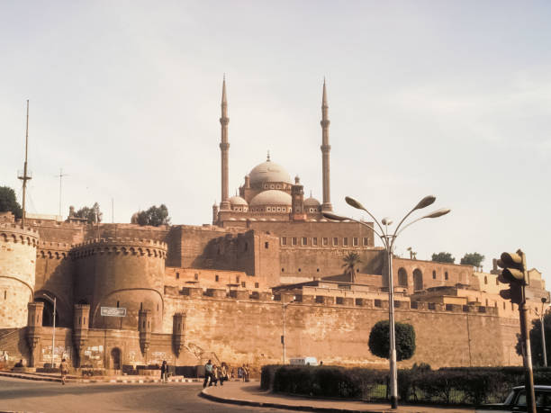 istock Attractions of Egypt. pyramids, camels and ruins. 1097741930