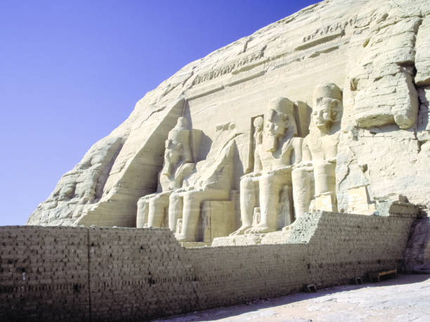 istock Attractions of Egypt. pyramids, camels and ruins. 1097742070