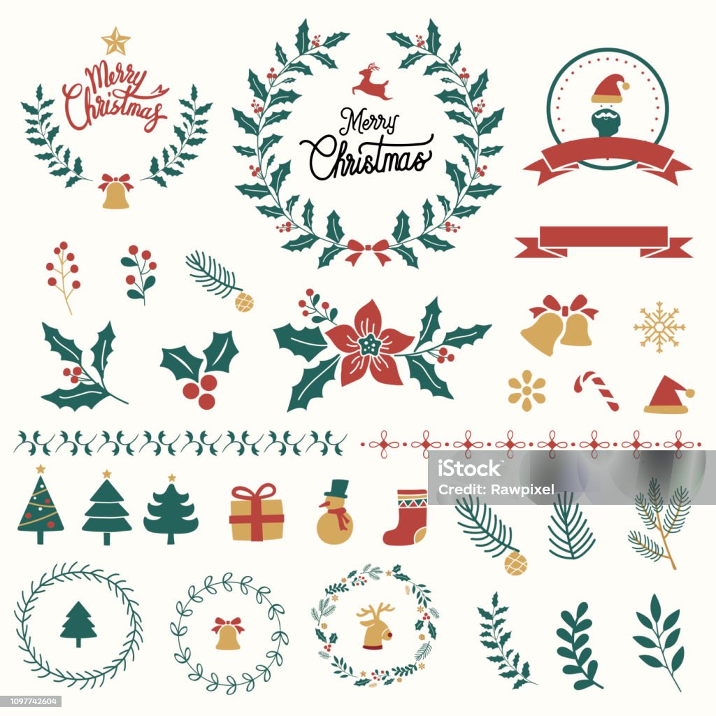 聖誕裝飾品藝術 - 免版稅聖誕節圖庫向量圖形