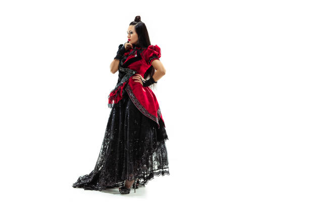 istock young woman dressed in medieval style 1097750388