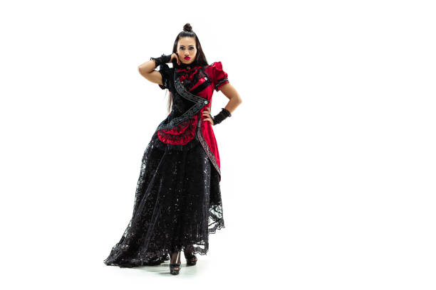 istock young woman dressed in medieval style 1097750394