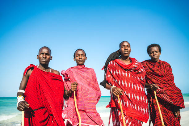 istock Masai Warriors In Zanzibar 1097752542
