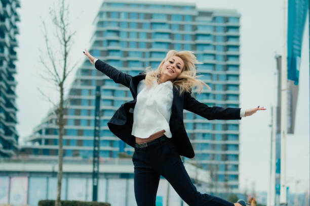 istock Beautiful young business woman 1097756786