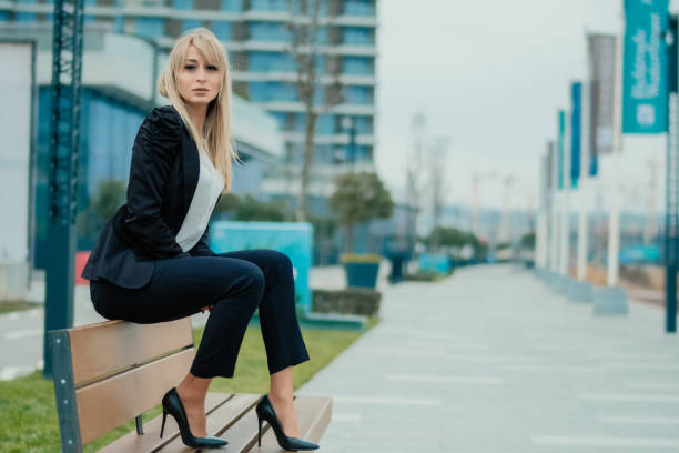istock Beautiful young business woman 1097758328