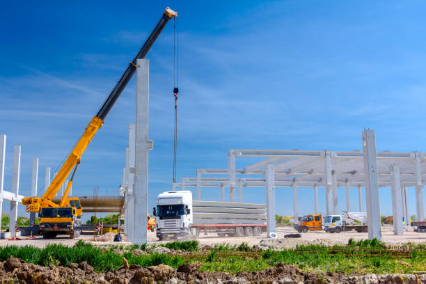 istock View on building site, unfinished concrete edifice. 1097759114