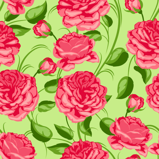 Ilustración de Patrón Transparente Con Rosas Rojas Hermosas Flores Decorativas y más Vectores Libres de Derechos de Aire libre - iStock Ilustración de Patrón Transparente Con Rosas Rojas Hermosas Flores Decorativas y más Vectores Libres de Derechos de Aire libre - iStock