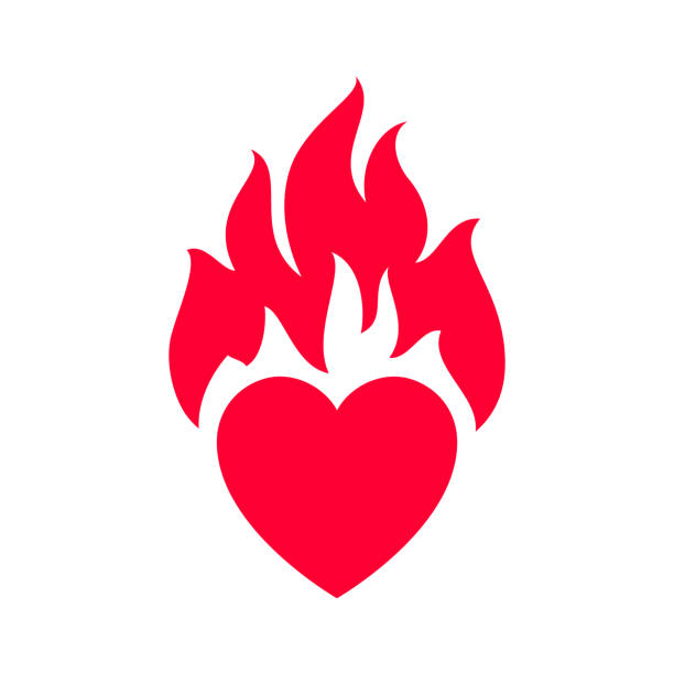 Love icon or Valentine's day sign designed for celebration vector art illustration
