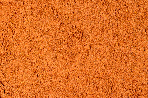 istock Red ground chili pepper close-up, texture, background 1097771898