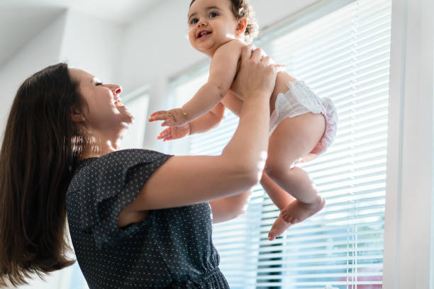 istock Happy mother with her baby. 1097775412