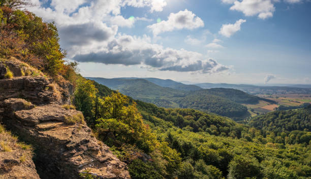 istock Sandstone rock formation Hohenstein in Germany 1097775566