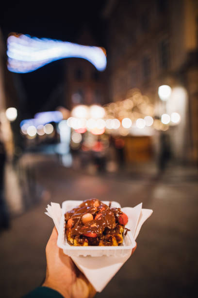 istock Famous Belgian waffle in Brussel 1097776714