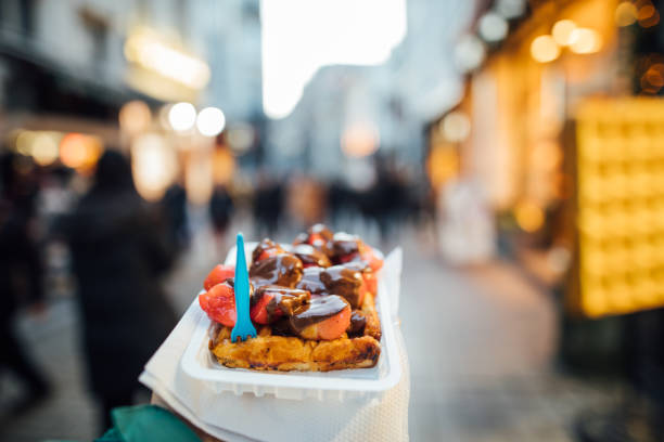 istock Famous Belgian waffle in Brussel 1097777132