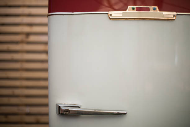 Vintage refrigerator detail