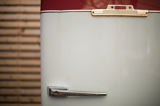 Vintage refrigerator detail