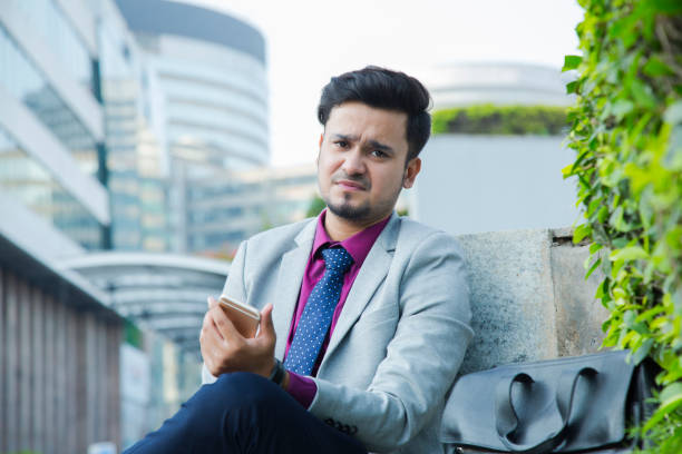 istock Business man sitting office outside - Stock image 1097781342