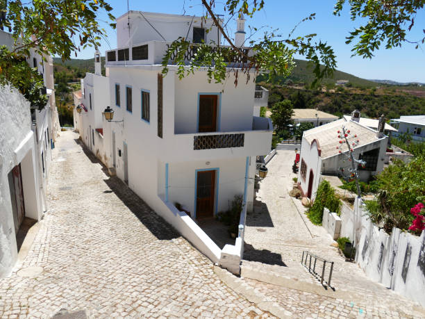 White houses and narrow streets in Alte, Portugal Beautiful white town of Alte is worth a visit alte algarve stock pictures, royalty-free photos & images