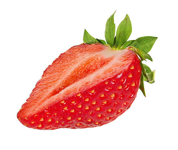 istock Strawberry isolated on white background with clipping path 1097786622
