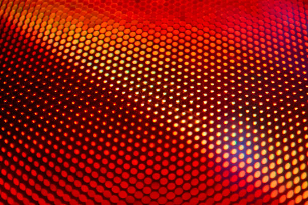 istock Abstract red yellow digital monitor 1097789548