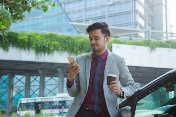 istock Business man sitting office outside - Stock image 1097789844