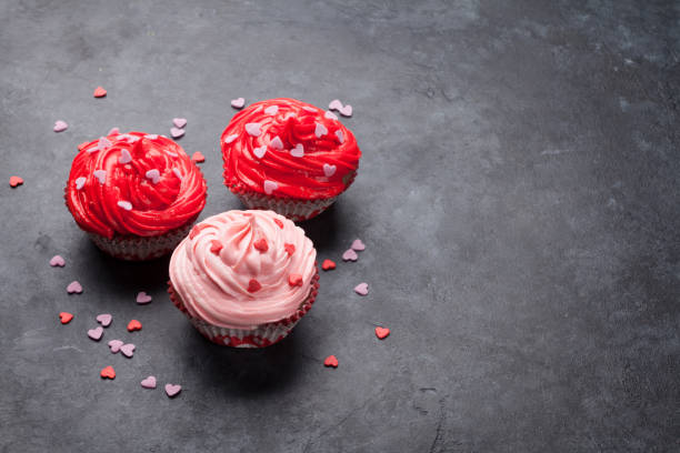 istock Delicious Valentine's day cupcakes 1097789860