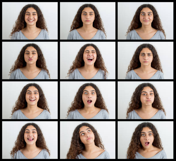 istock Girl making various facial expressions 1097793398