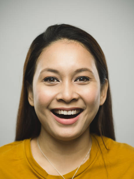 istock Real malaysian young woman with very excited expression 1097793598
