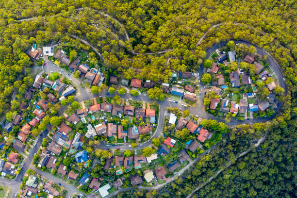 istock Sydney Suburb overhead perspective roof tops 1097793946