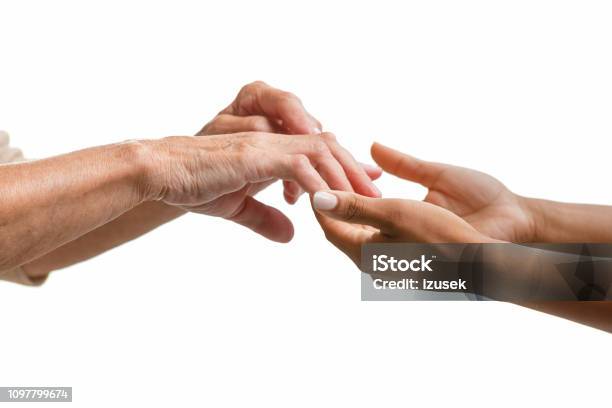 Helping Hands Stock Photo - Download Image Now - Parkinson's Disease, Healthcare Worker, Home Caregiver