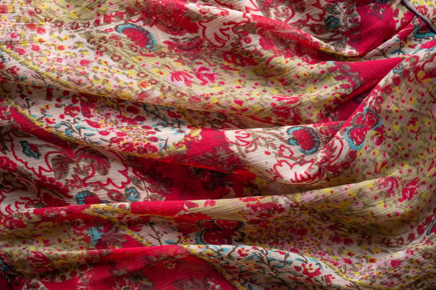 istock Colorful synthetic fabric texture 1097806678