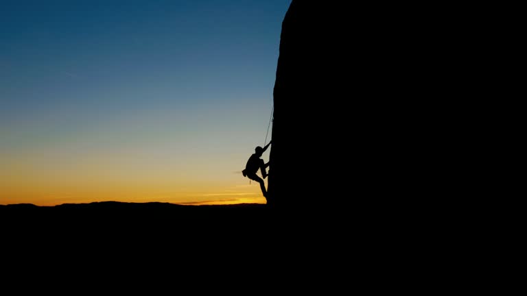 Sillhouette Rock Climbing