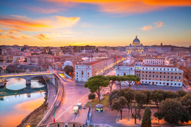 roma, città del vaticano. - arch bridge immagine foto e immagini stock