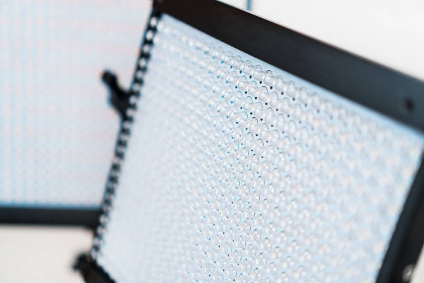 istock Close-up view of led lamps. Video light. 1097819238