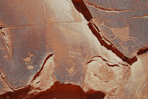 istock Petroglyphs on Newspaper Rock in Monument Valley 1097822904