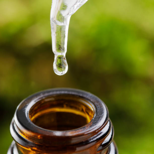 istock Brown herbal extraction bottle with a dropper 1097823702