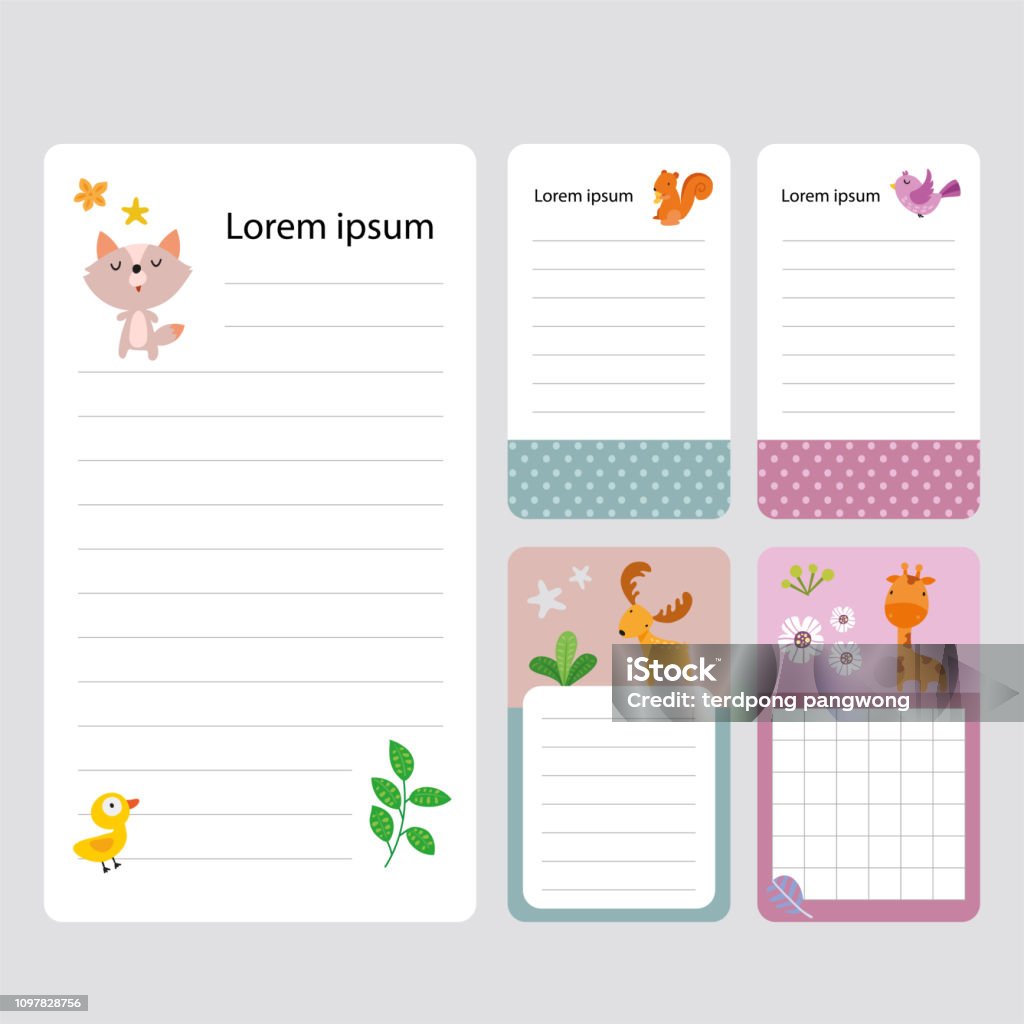 Printable Collection Printable Collection Vector Design Stock Illustration - Download Image ...