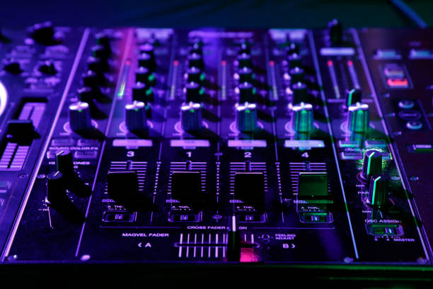istock DJ control gear, electronic night party 1097831564