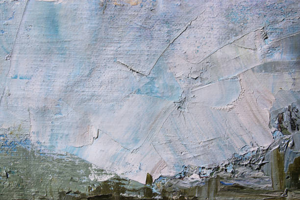 istock Painting knife technique with oil on canvas. Abstract art background. 1097833714