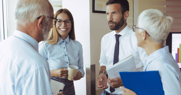 istock Team of colleagues working together 1097837566