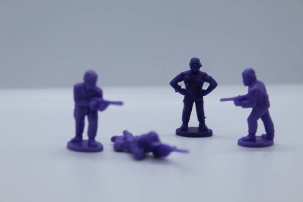 istock Purple Toy Soldiers 1097839688