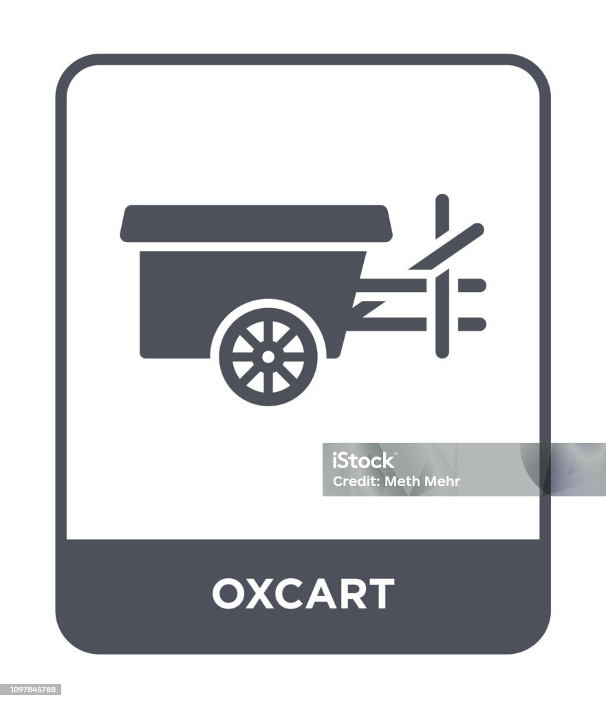 oxcart icon vector on white background, oxcart trendy filled icons from Transportation collection Airport stock vector