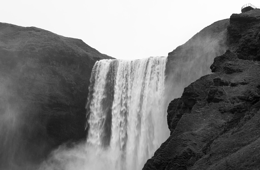 Tourist place in Iceland land from where is the famous Skógafoss waterfall