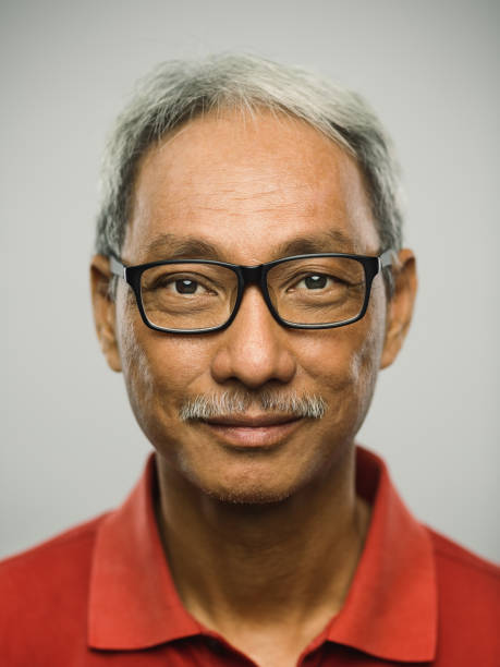istock Real chinese senior man with happy expression 1097847458