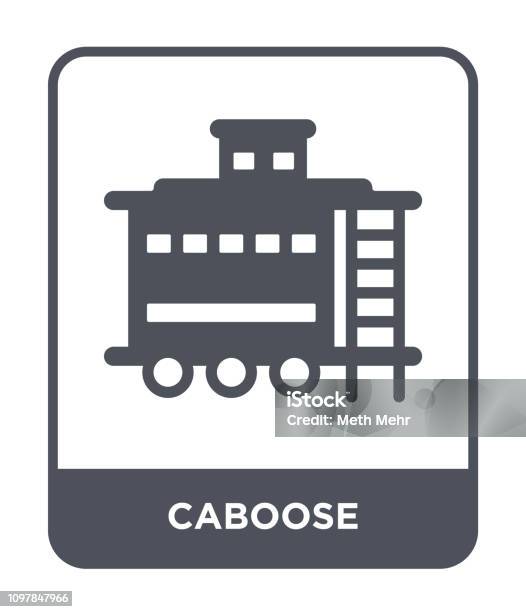 Caboose Icon Vector On White Background Caboose Trendy Filled Icons From Transportation Collection Stock Illustration - Download Image Now