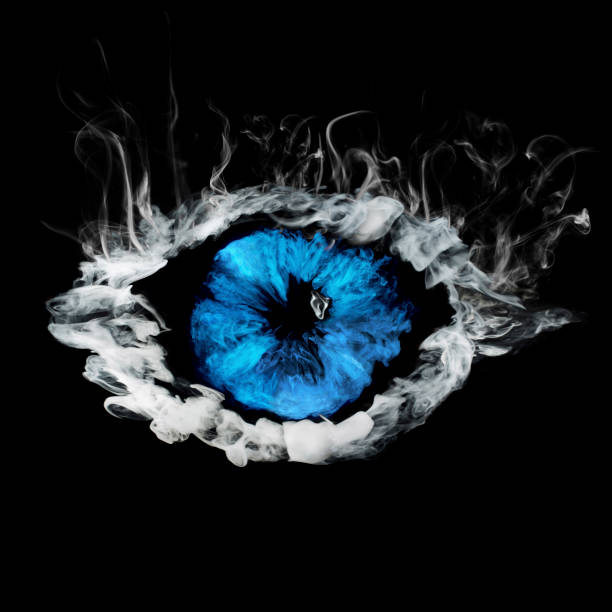 istock eye symbol from white and blue smoke 1097874732