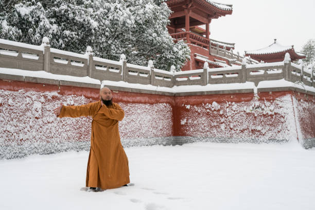istock Kung Fu Monk Warrior in Shaolin Temple China 1097881076