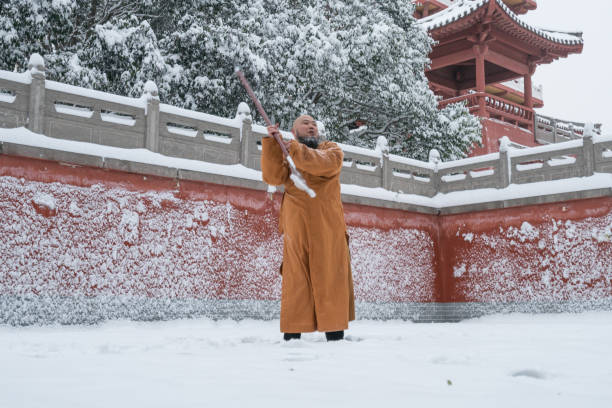istock Kung Fu Monk Warrior in Shaolin Temple China 1097882030