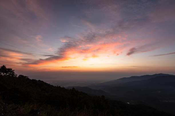 istock beautiful mountain scape in the morning sunrise 1097882510